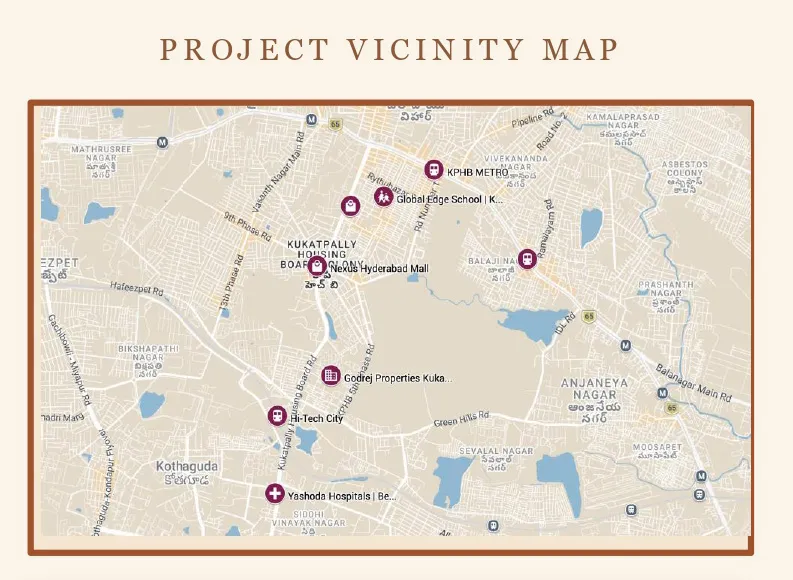 Godrej Kukatpally Strategic Location Map